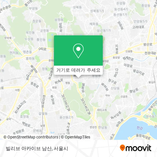 빌리브 아카이브 남산 지도