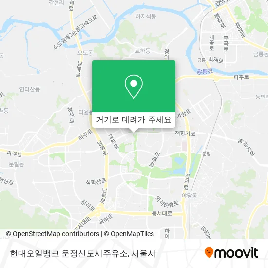 현대오일뱅크 운정신도시주유소 지도