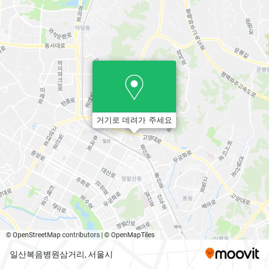 일산복음병원삼거리 지도