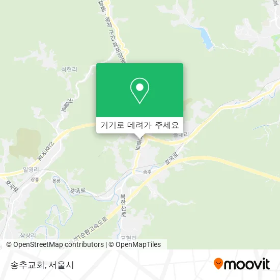 송추교회 지도
