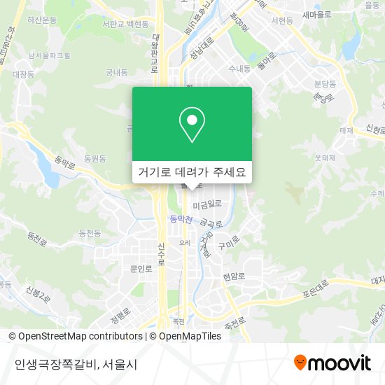 인생극장쪽갈비 지도