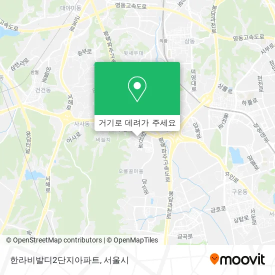 한라비발디2단지아파트 지도