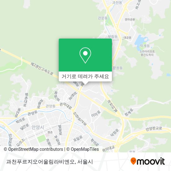 과천푸르지오어울림라비엔오 지도