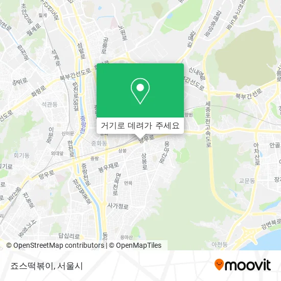 죠스떡볶이 지도