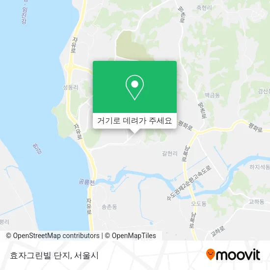 효자그린빌 단지 지도
