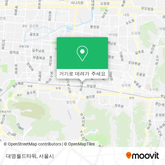 대명월드타워 지도