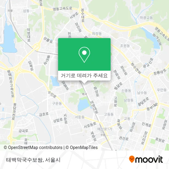 태백막국수보쌈 지도