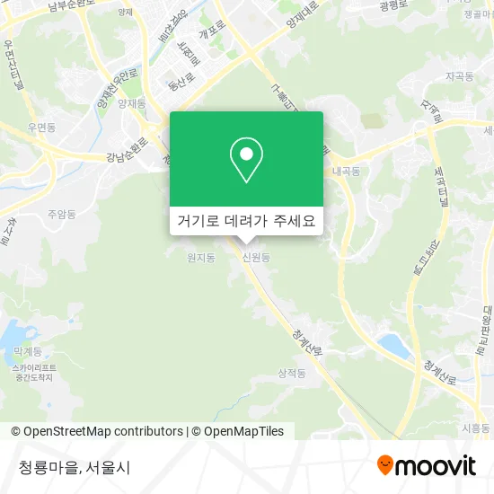 청룡마을 지도