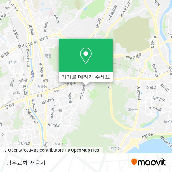 망우교회 지도