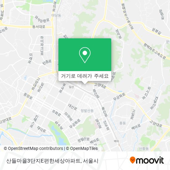 산들마을3단지E편한세상아파트 지도