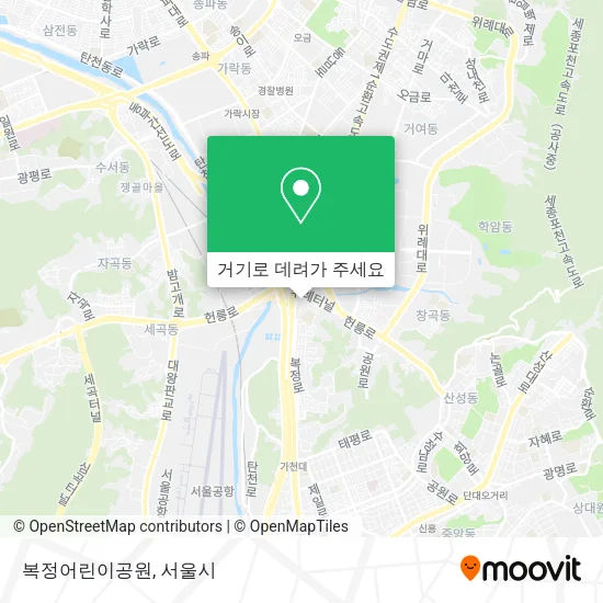복정어린이공원 지도