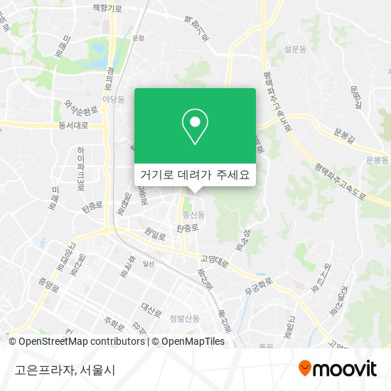 고은프라자 지도