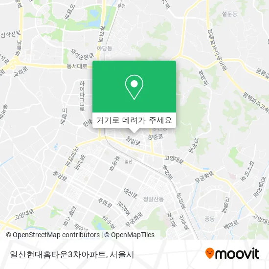 일산현대홈타운3차아파트 지도