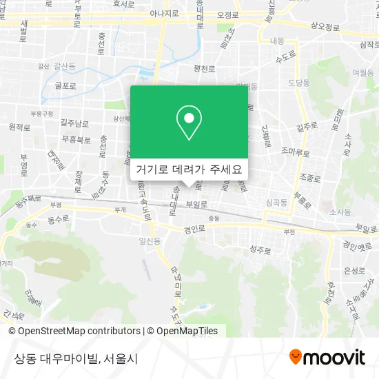 상동 대우마이빌 지도