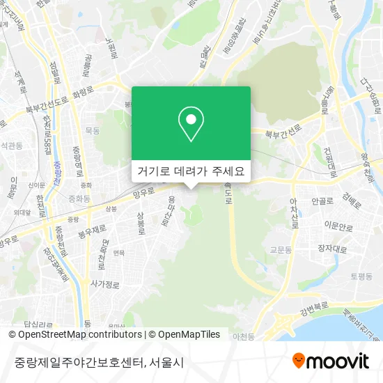 중랑제일주야간보호센터 지도
