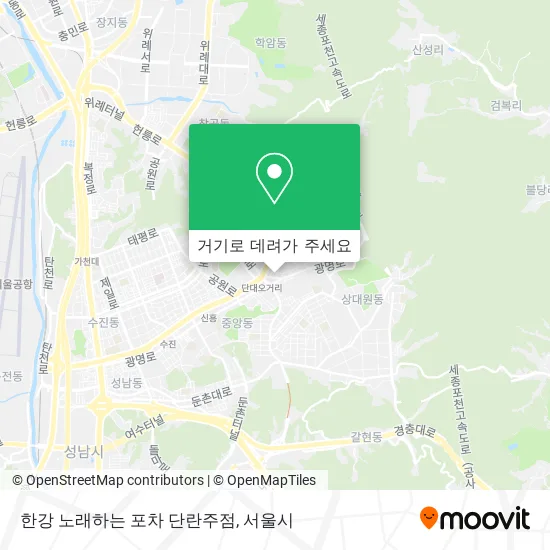 한강 노래하는 포차 단란주점 지도