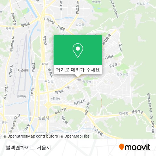 블랙앤화이트 지도