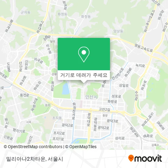 밀리아나2차타운 지도