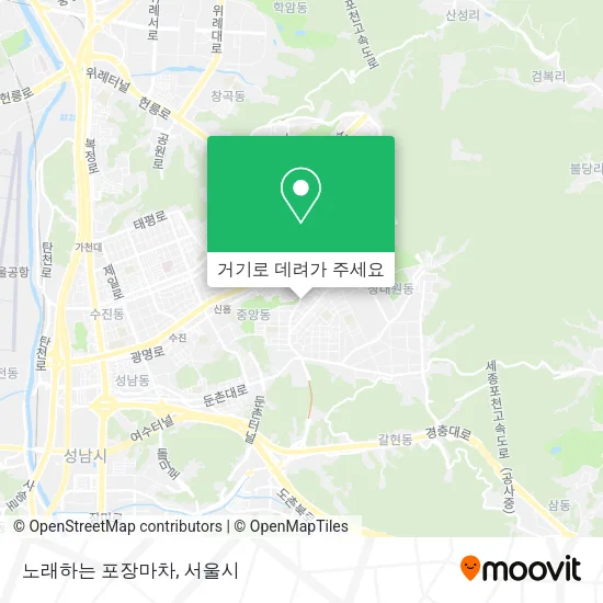 노래하는 포장마차 지도