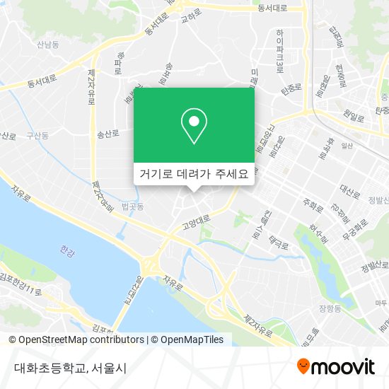 대화초등학교 지도