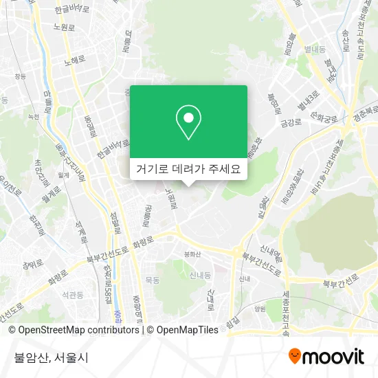 불암산 지도