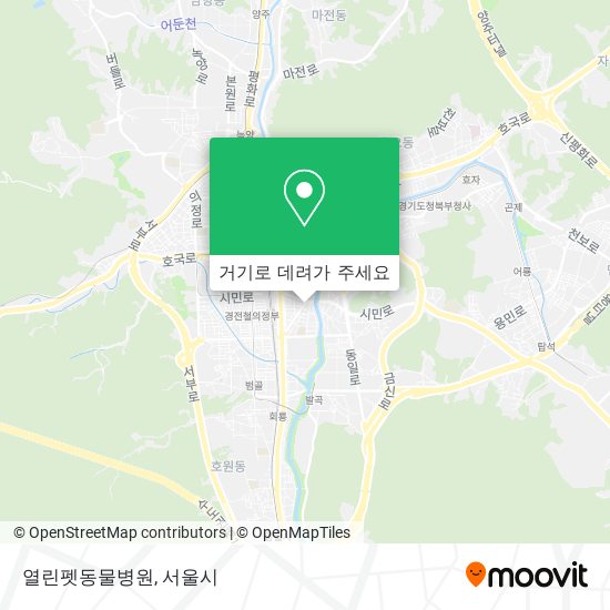 열린펫동물병원 지도
