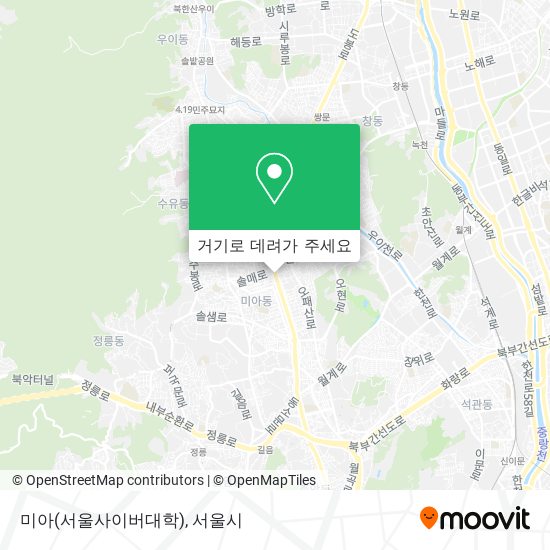 미아(서울사이버대학) 지도