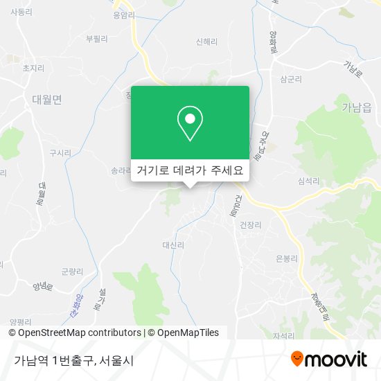 가남역 1번출구 지도