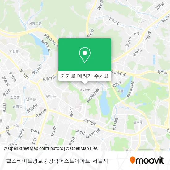 힐스테이트광교중앙역퍼스트아파트 지도