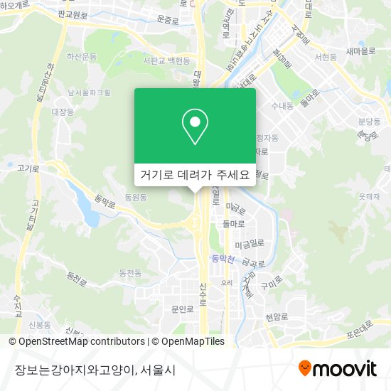 장보는강아지와고양이 지도