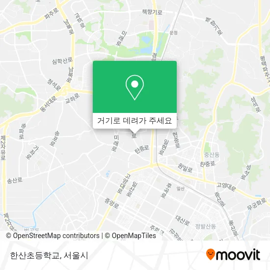 한산초등학교 지도