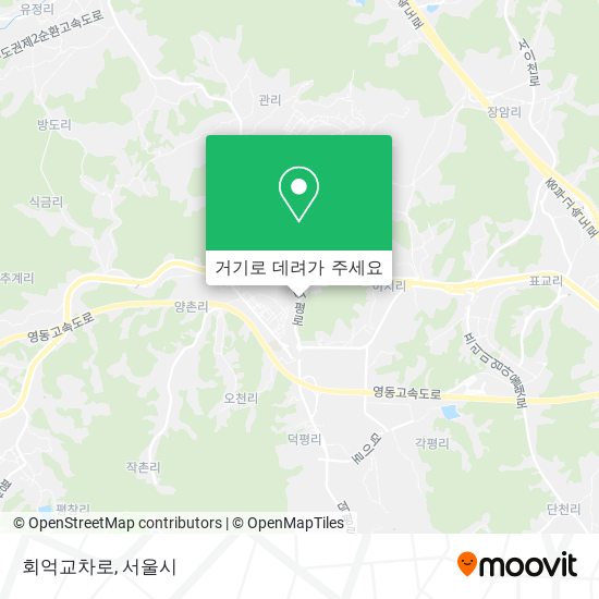 회억교차로 지도