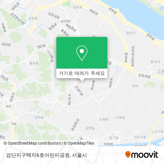 검단지구택지6호어린이공원 지도