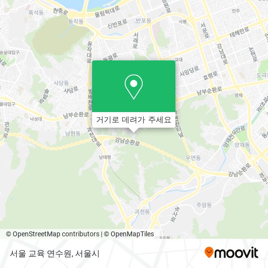 서울 교육 연수원 지도