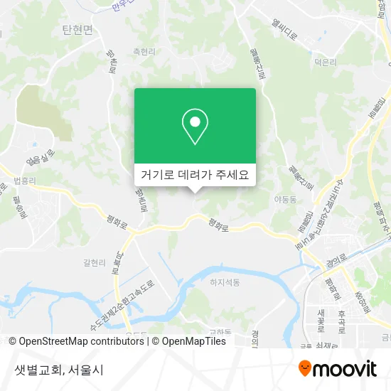 샛별교회 지도