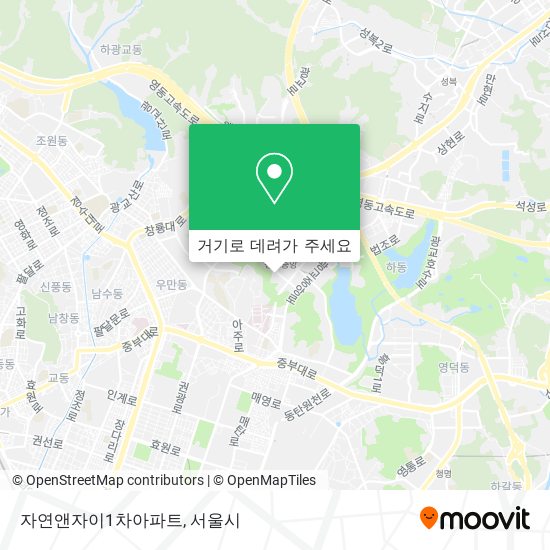 자연앤자이1차아파트 지도