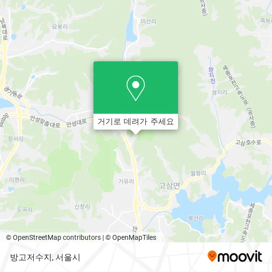 방고저수지 지도