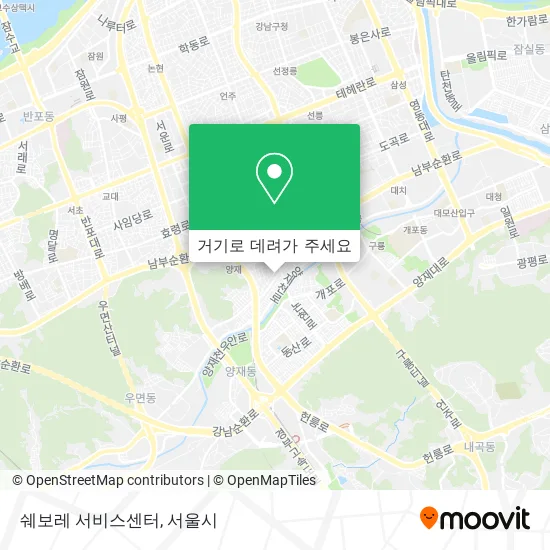 쉐보레 서비스센터 지도