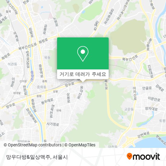 망우다방&일상맥주 지도