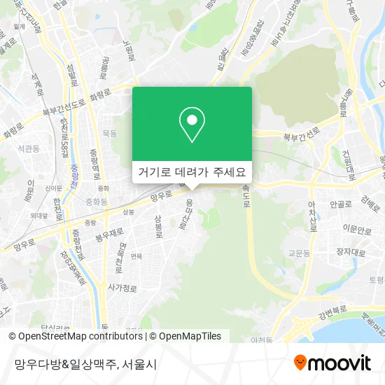 망우다방&일상맥주 지도