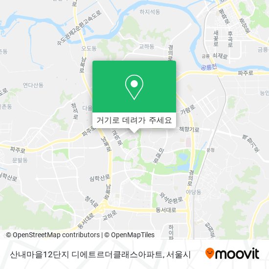 산내마을12단지 디에트르더클래스아파트 지도
