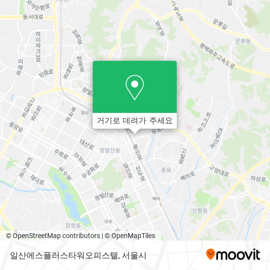 일산에스플러스타워오피스텔 지도