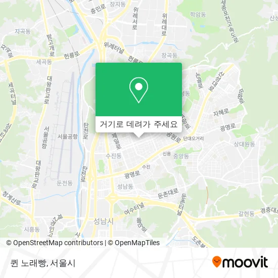 퀸 노래빵 지도