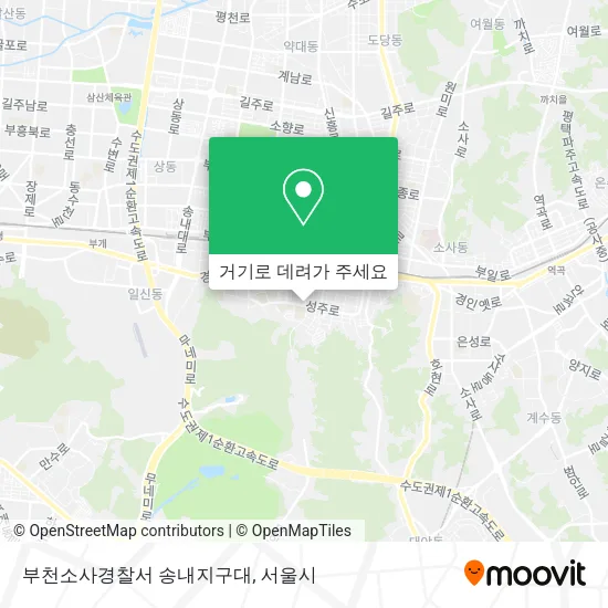 부천소사경찰서 송내지구대 지도
