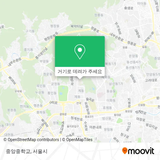 중앙중학교 지도