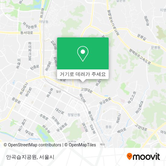 안곡습지공원 지도