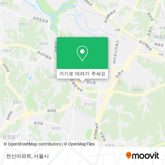 천산아파트 지도