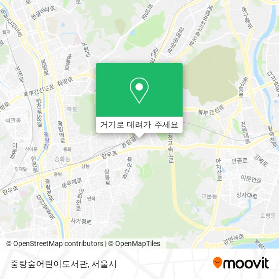 중랑숲어린이도서관 지도