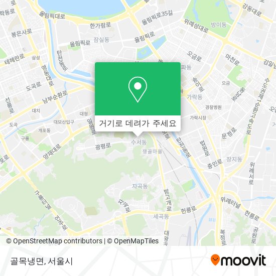 골목냉면 지도