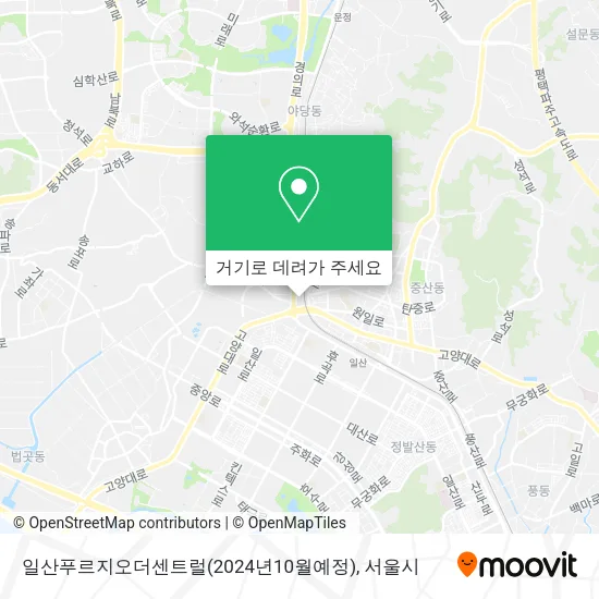 일산푸르지오더센트럴(2024년10월예정) 지도
